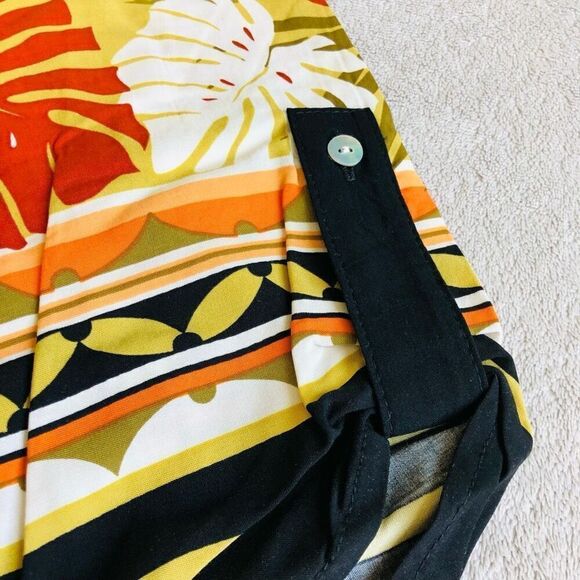 NWOT Ruby Road Palm Leaves Tie Front Blouse - Picture 13 of 16